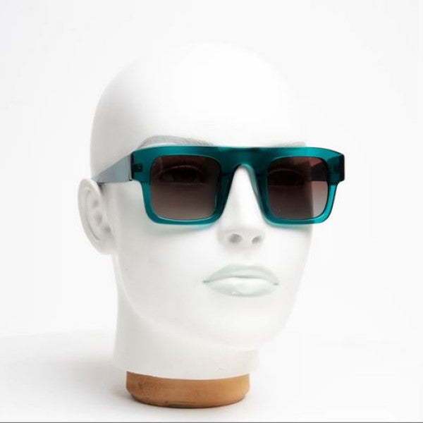 DUBIOUS Torquoise UV400 Polaroid + Acetate Sunglasses