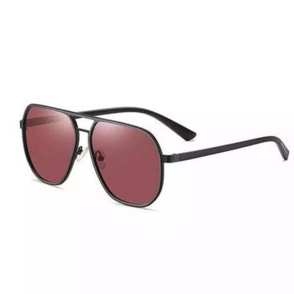 GIO Red Polaroid UV400 Aviator Sunglasses
