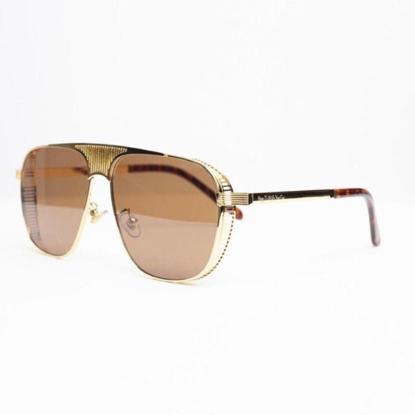 HUNTER Gold Metal Frame Aviator UV400 Sunglasses