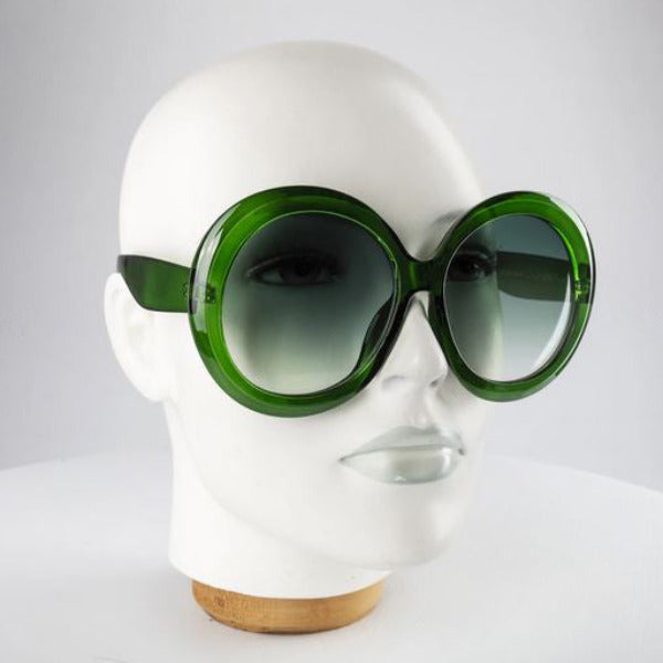 IRIS Emerald Green Round Oversized UV400 Sunglasses- LIMITED STOCK