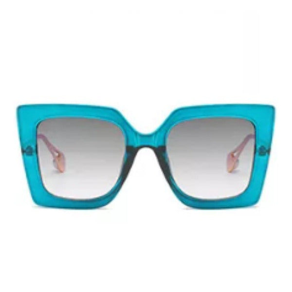 LUNA Sapphire Blue Oversized UV400 Sunglasses