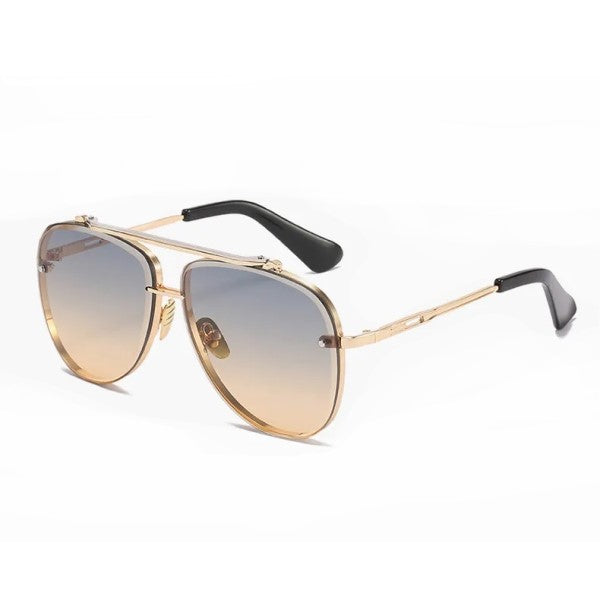 MORRISON Dusk Gold Metal Aviator UV400 Sunglasses