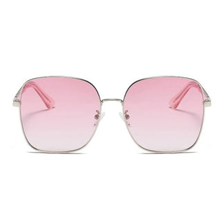 PASTELLE Pink Square Metal Frame UV400 Sunglasses