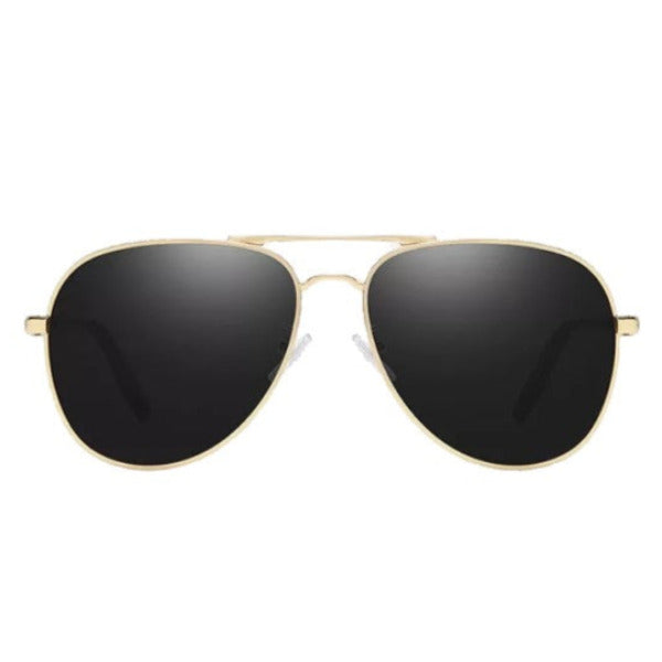 REYMOND Gold Metal Frame Aviator Polaroid UV400 Sunglasses