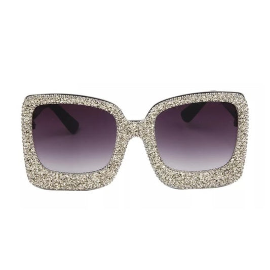 VALENTINA Silver Bling UV400 Sunglasses